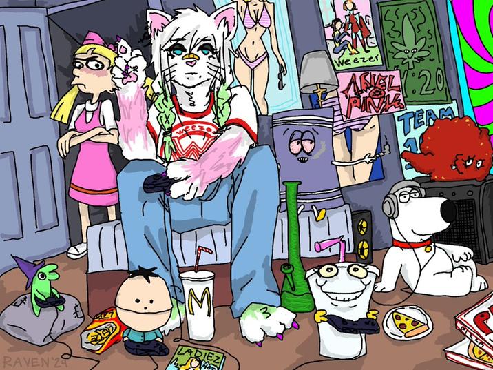 RAVEN 24 M LADIEZ 3 Weezer ALY:20 TEAM PIZZA