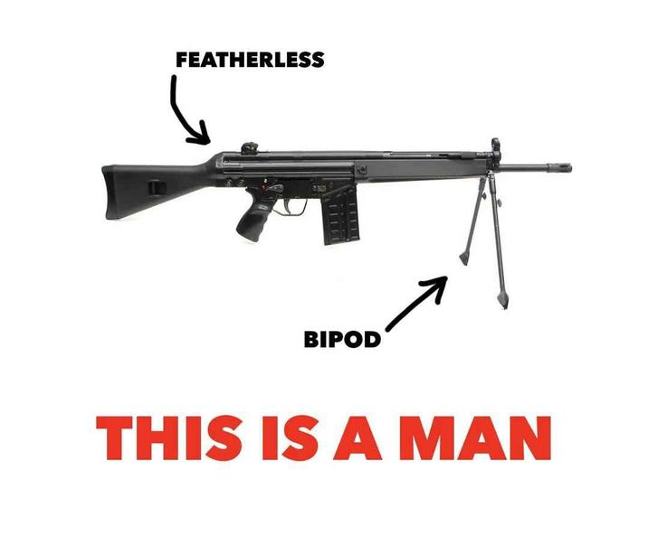 FEATHERLESS -305 BIPOD THIS IS A MAN