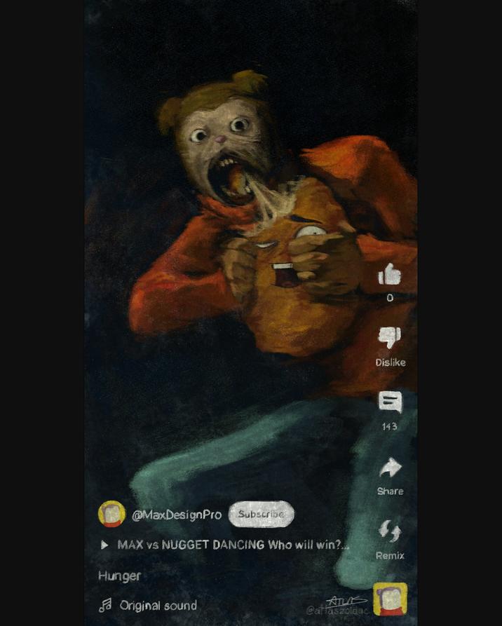 @MaxDesignPro Subscribe MAX vs NUGGET DANCING Who will win?... Hunger ♬ Original sound ATUS @atlaszoleac Dislike 143 Share " Remix