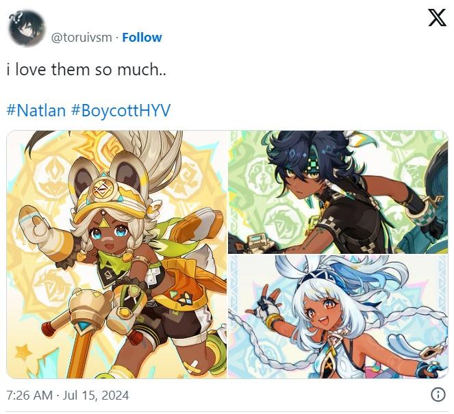 I Love Them So Much Natlan BoycottHYV Genshin Impact Cultural 