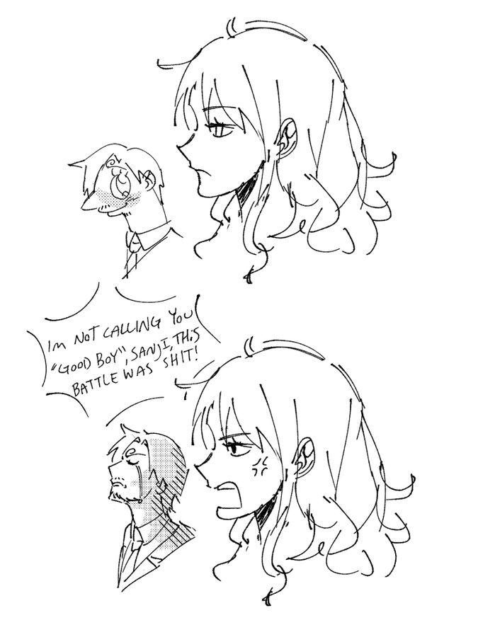 IM NOT CALLING YOU! "GOOD) BOY" SANJI, THIS BATTLE WAS S---!