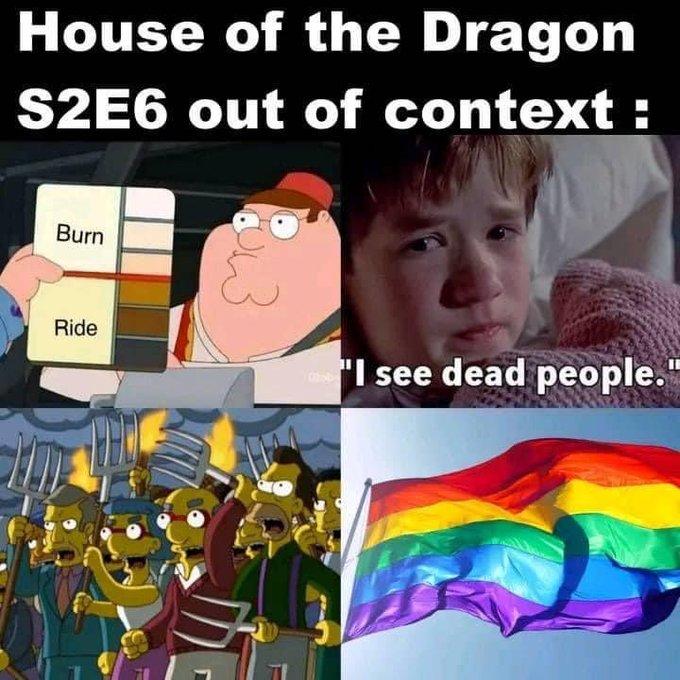 House of the Dragon S2E6 out of context : Burn Ride "I see dead people."