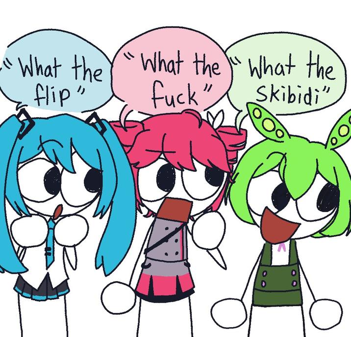 What the "What the "What the flip" f---" Skibidi"