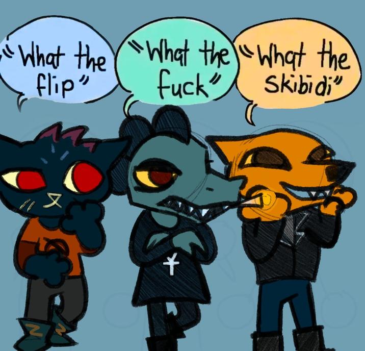 "What the "What the "What the flip" 又 f---" Skibidi *