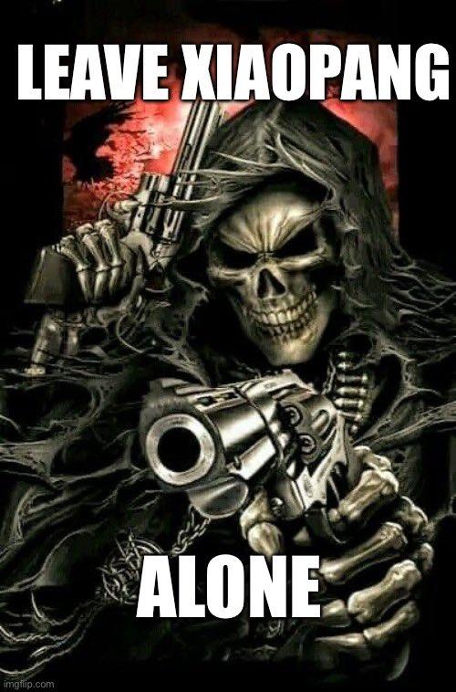 LEAVE XIAOPANG imgflip.com ALONE