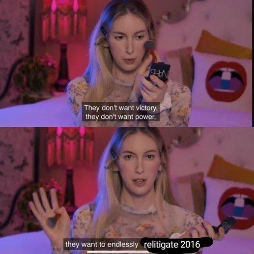 SAN They don't want victory, they don't want power, they want to endlessly relitigate 2016