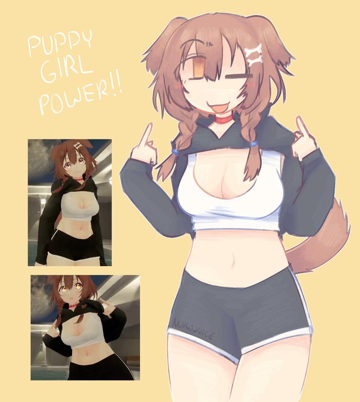 PUPPY GIRL POWER!! NOKOJUICE