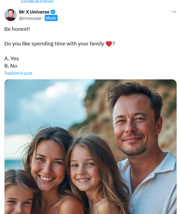 what's worse, he uses an AI image to make a happy family photo or he doesn't have a family photo, it's both, it's sad and awful