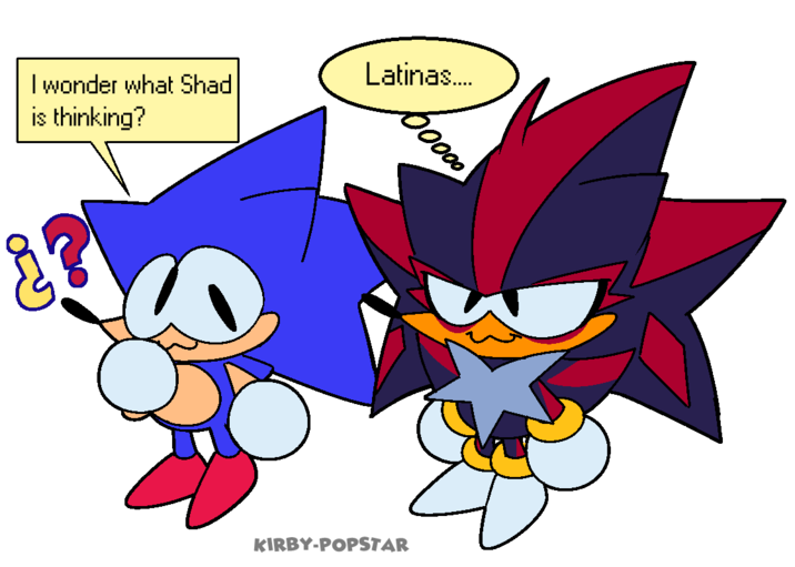 I wonder what Shad is thinking? Latinas.... 60000 KIRBY-POPSTAR