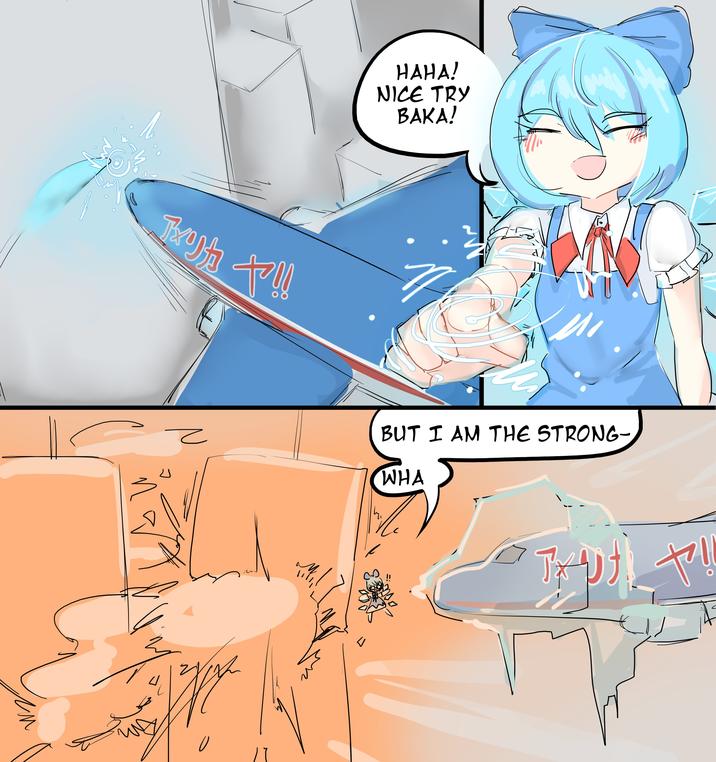 HAHA! NICE TRY BAKA! アメリカヤマ!! BUT I AM THE STRONG- WHA шу Tx