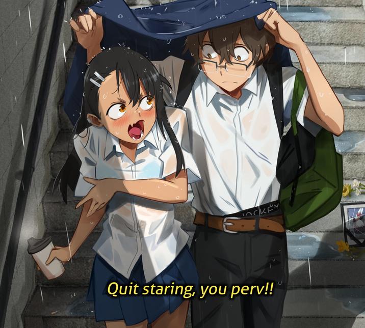 OCKEY Quit staring, you perv!!