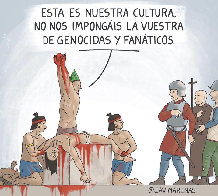 ESTA ES NUESTRA CULTURA, NO NOS IMPONGÁIS LA VUESTRA DE GENOCIDAS Y FANÁTICOS. @JAVIMARENAS 2