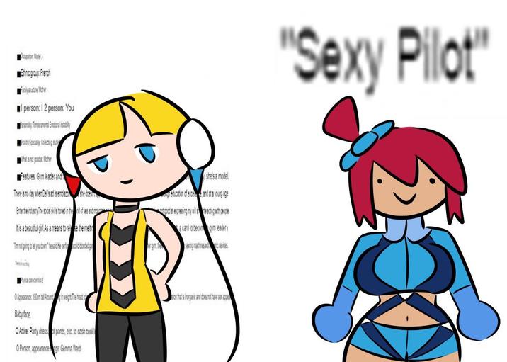 Meme posted by @Trekov1 on October 13th, 2024, showing the difference between GameFreak designing Elesa vs GameFreak designing Skyla. The tweet was posted after the October 2024 "Game Freak Pokémon Gigaleak":https://knowyourmeme.com/memes/game-freak-pokemon-gigaleaks revealed unreleased developer notes about various Pokémon and their trainers. One document showed "Skyla":https://knowyourmeme.com/memes/skyla being referred to as a "Sexy Pilot," with a photo of "Jennifer Lopez":https://knowyourmeme.com/search?q=jennifer+lopez as a reference.