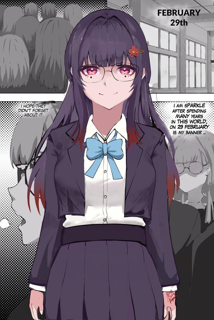 FEBRUARY 29th I HOPE THEY DIDN'T FORGET ABOUT IT I AM SPARKLE AFTER SPENDING MANY YEARS IN THIS WORLD ON 29 FEBRUARY IS MY BANNER ..