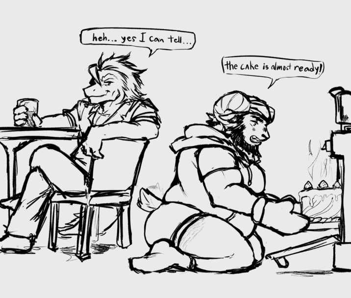 heh... yes I can tell... the cake is almost ready!)