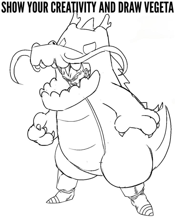 SHOW YOUR CREATIVITY AND DRAW VEGETA