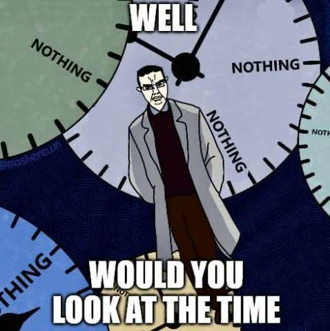 Well, Would You Look at the Time | Nothing Ever Happens | Know Your Meme