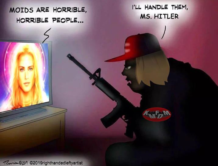 A meme about RadFem Hitler allegedly inspiring the "Wisconsin Abundant Life Christian School shooter":https://knowyourmeme.com/memes/events/2024-wisconsin-school-shooting, using the "I'll Handle Them Mr. President":https://knowyourmeme.com/memes/ill-handle-them-mr-president template.