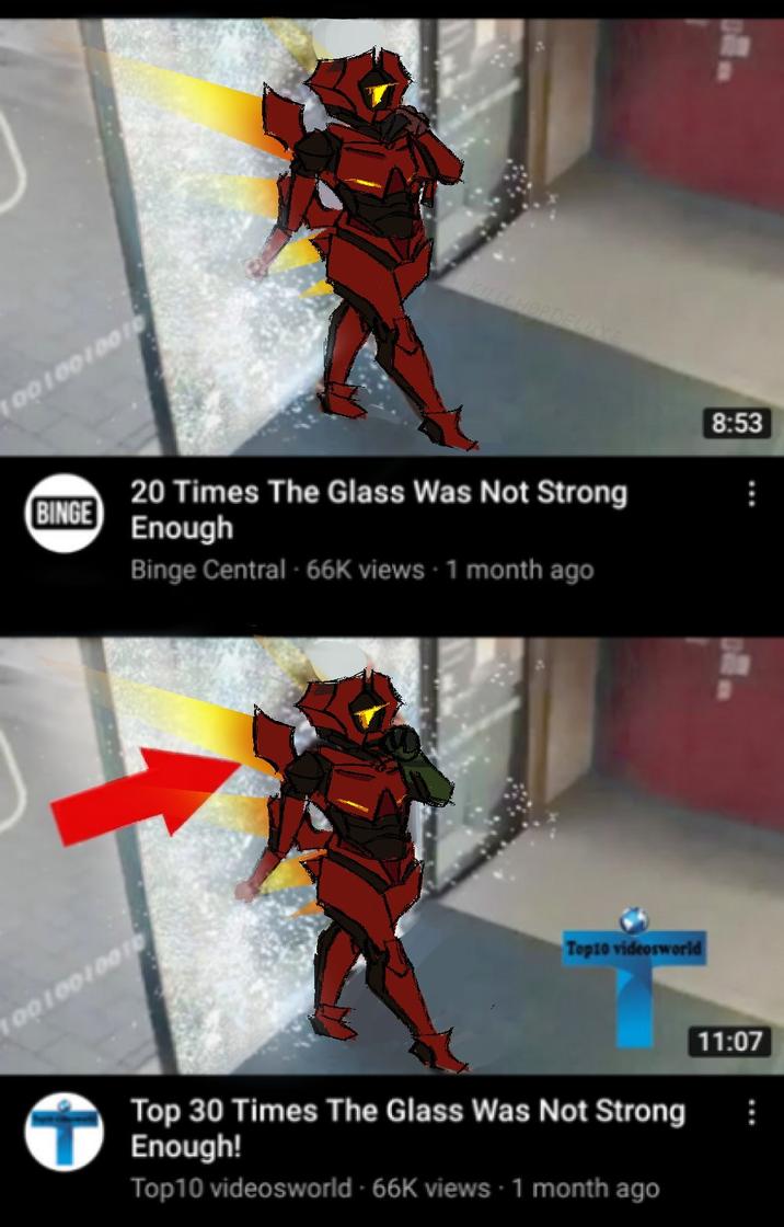 ULTRAKILL version of the 30 Times the Glass Was Not Strong Enough meme