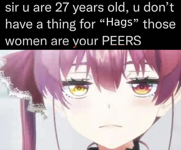 sir u are 27 years old, u don't have a thing for "Hags" those women are your PEERS