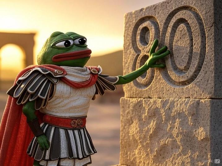 AI-generated image of Kekius Maximus posted by Elon Musk.