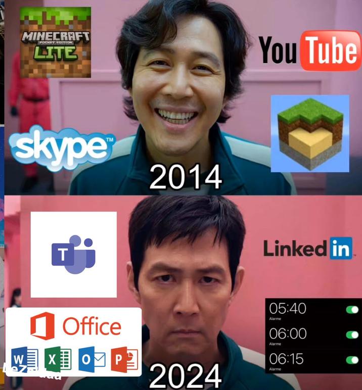 MINECRAFT POCKET EDITION LITE You Tube skype 2014 W ☐ Office O P Linked in 05:40 Alarme 06:00 Alarme 06:15 2024 Alarme