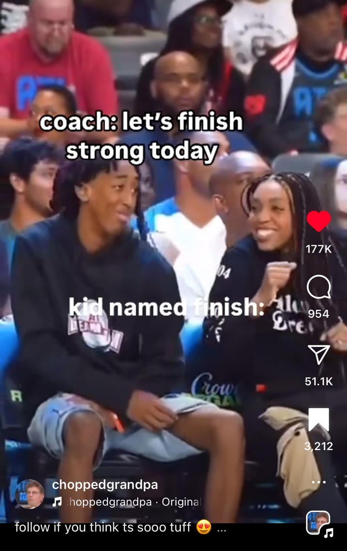 Published by choppedgrandpa on January 2nd, 2025, earning 5 million views and 177k likes. 