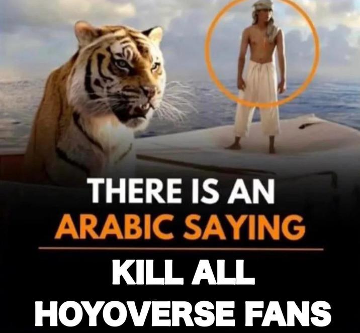 A version of There Is an Arabic Saying meme recaptioned to "Kill All Hoyoverse Fans".