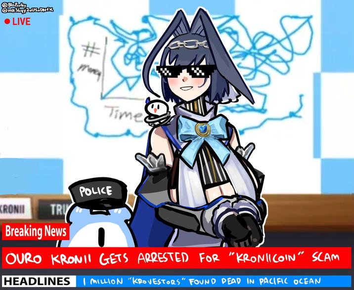BlaParky @mk36qy2vUS+DNEX ● LIVE # Money Time KRONII TRI Breaking News POLICE GE OURO KRONI GETS ARRESTED FOR "KRONIICOIN" SCAM HEADLINES | MILLION "KROVESTORS" FOUND DEAD IN PACIFIC OCEAN