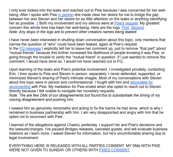 Destiny's podcast co-host notsoErudite addresses the allegations and lawsuit against him.