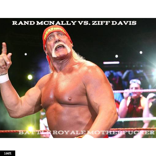 100% RAND MCNALLY VS. ZIFF DAVIS BATTEROYALE M-----------