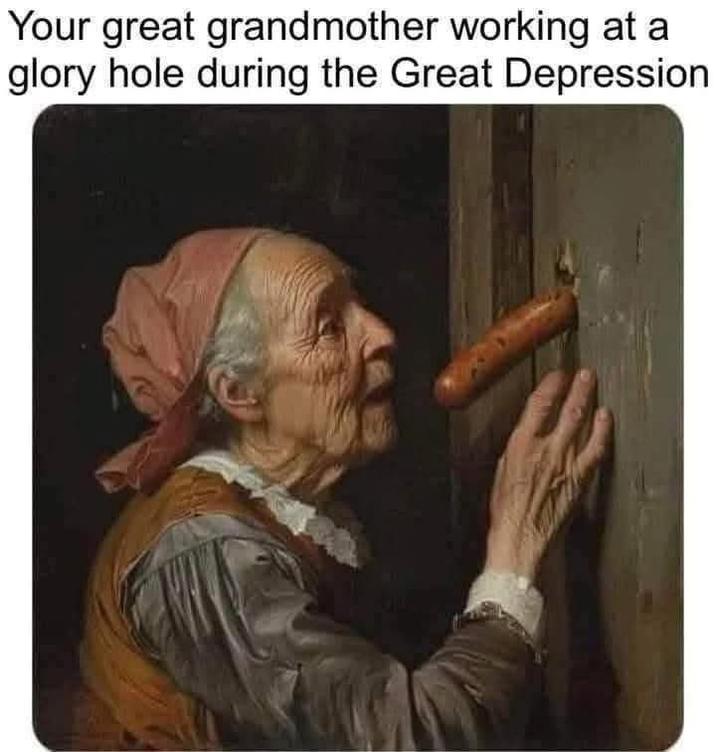 Your great grandmother working at a glory hole during the Great Depression