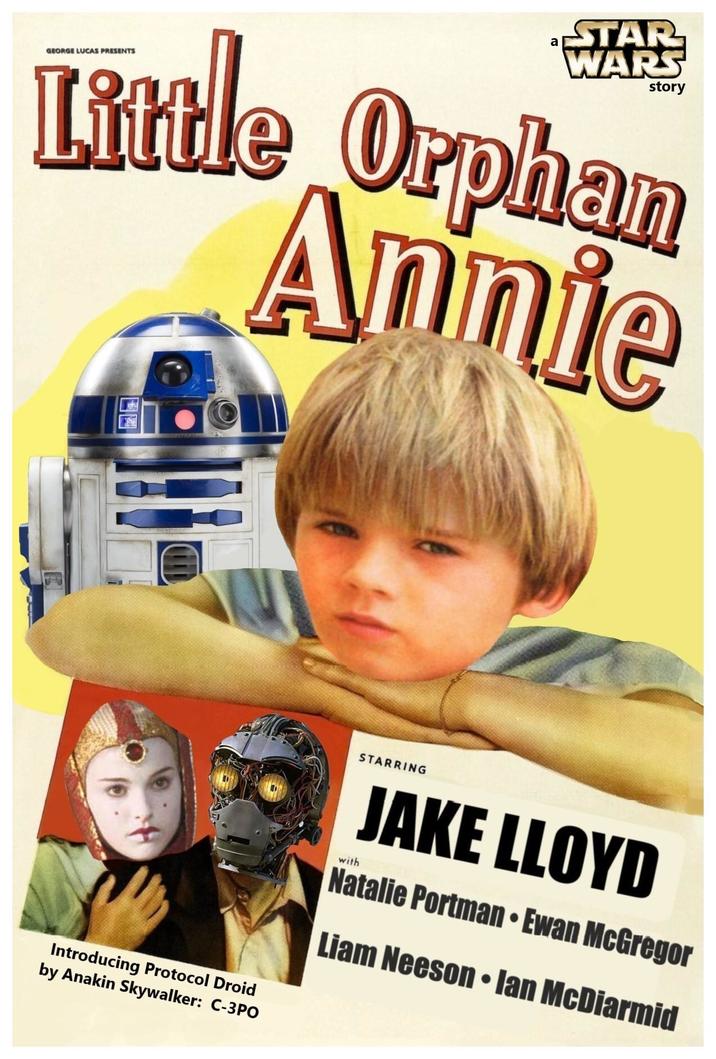 GEORGE LUCAS PRESENTS a STAR WARS story Little Orphan Annie Introducing Protocol Droid by Anakin Skywalker: C-3PO STARRING JAKE LLOYD with Natalie Portman Ewan McGregor Liam Neeson • Ian McDiarmid
