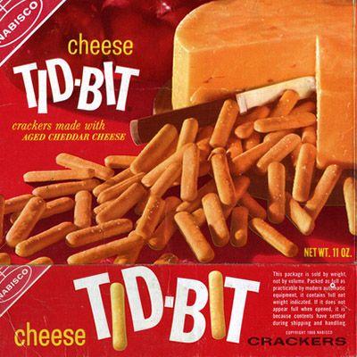 ABISCO cheese TIDBIT crackers made with AGED CHEDDAR CHEESE ABISCO Cheese TIDBIT NET WT. 11 OZ. This package is sold by weight not by lume. Packed practicable by modes a weight indicated to appear fall when speed, it is because contents have during shipping and handing CRACKERS
