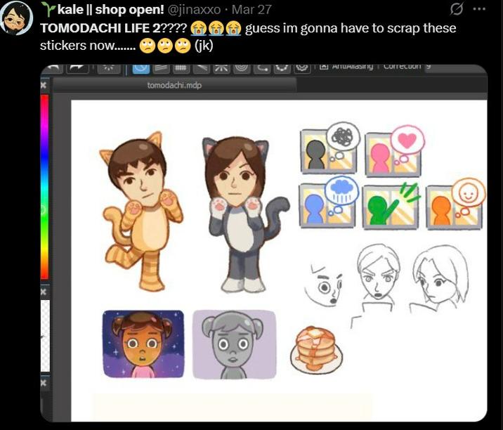 kale || shop open! @jinaxxo - Mar 27 TOMODACHI LIFE 2???? stickers now........ (jk) guess im gonna have to scrap these tomodachi.mdp AntuAliasing Correcion