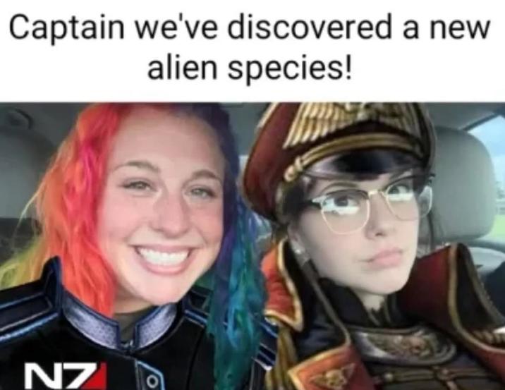 Captain we've discovered a new alien species! NZ