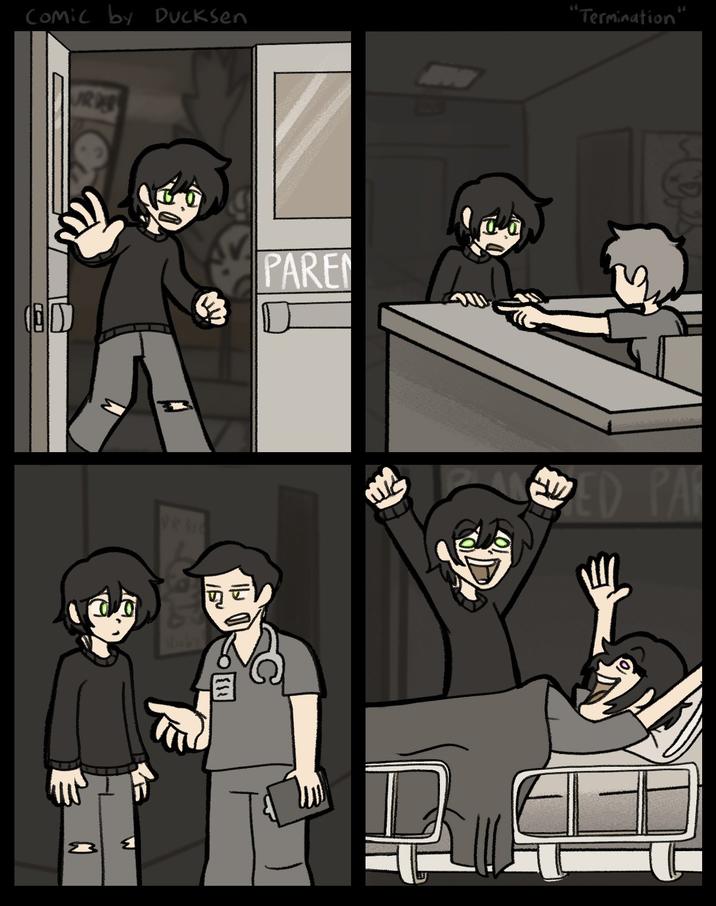 Comic by Ducksen "Termination" URDER laby PAREN ED PAR