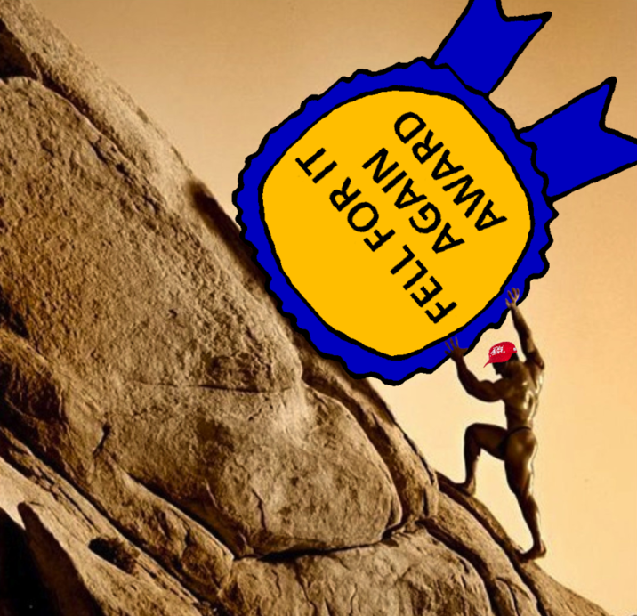 FELL FOR IT AGAIN AWARD