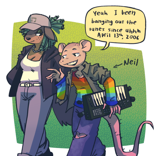 Yeah I been banging out the tunes since uhhh April 13th, 2006 Neil