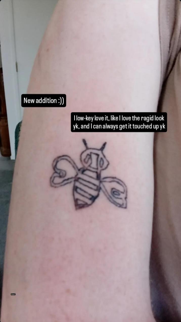 New addition :)) I low-key love it, like I love the ragid look yk, and I can always get it touched up yk