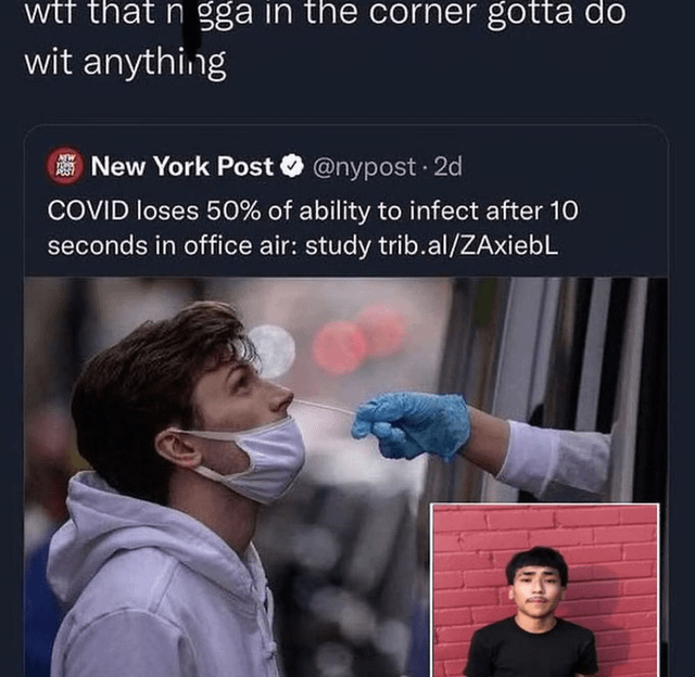 w-- that n---- in the corner gotta do wit anything A "meme":https://knowyourmeme.com/memes/memes using the photo of Latino "Edgar":https://knowyourmeme.com/memes/edgar-edgar-haircut "influencer":https://knowyourmeme.com/memes/social-media-influencer and "TikToker":https://knowyourmeme.com/memes/sites/tiktok Lil G standing in front of a red brick wall.