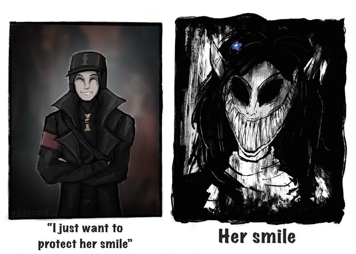 @Raszard "I just want to protect her smile" Her smile