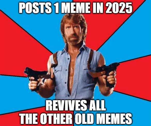 POSTS 1 MEME IN 2025 REVIVES ALL THE OTHER OLD MEMES