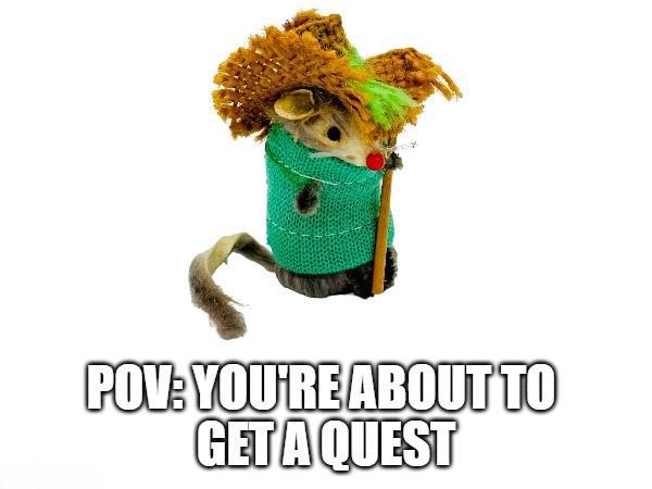 POV: YOU'RE ABOUT TO GET A QUEST