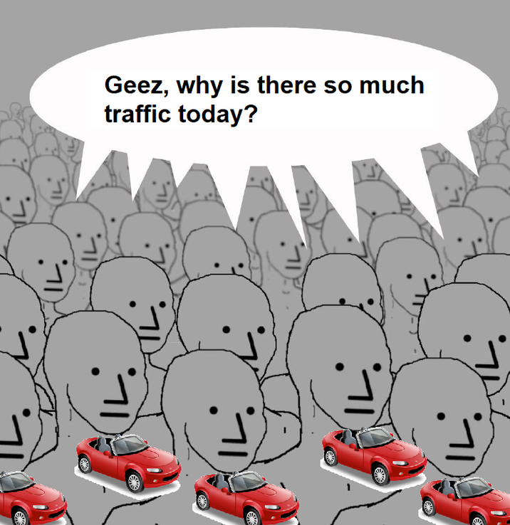 Geez, why is there so much traffic today?