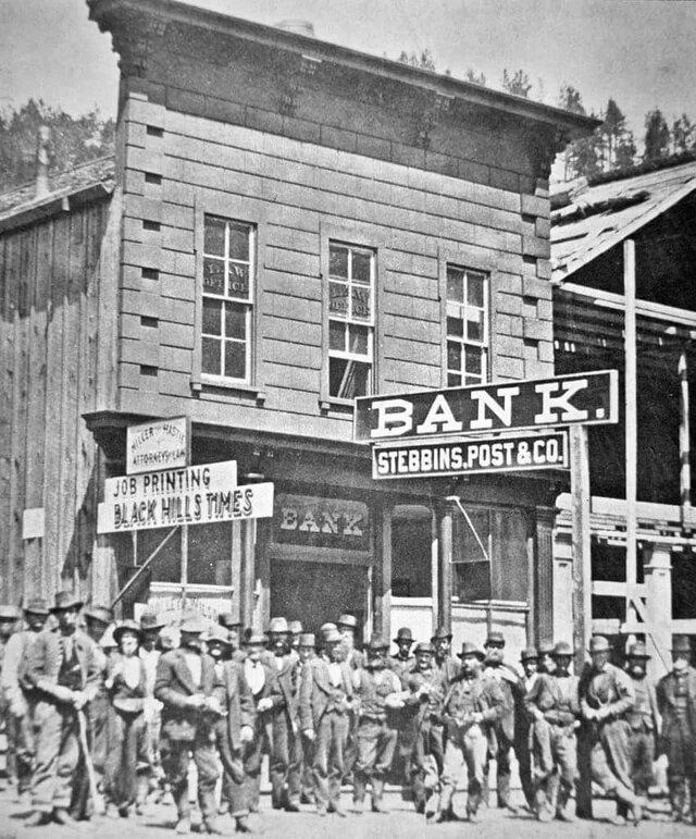 HAST JOB PRINTING BLACK HILLS TIMES BANK BANK. STEBBINS.POST&CO.