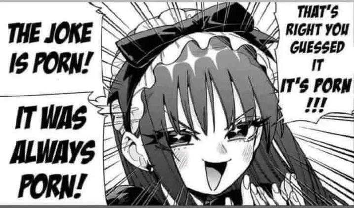 THE JOKE IS P---! IT WAS ALWAYS P---! THAT'S RIGHT YOU GUESSED IT IT'S P--- !!!