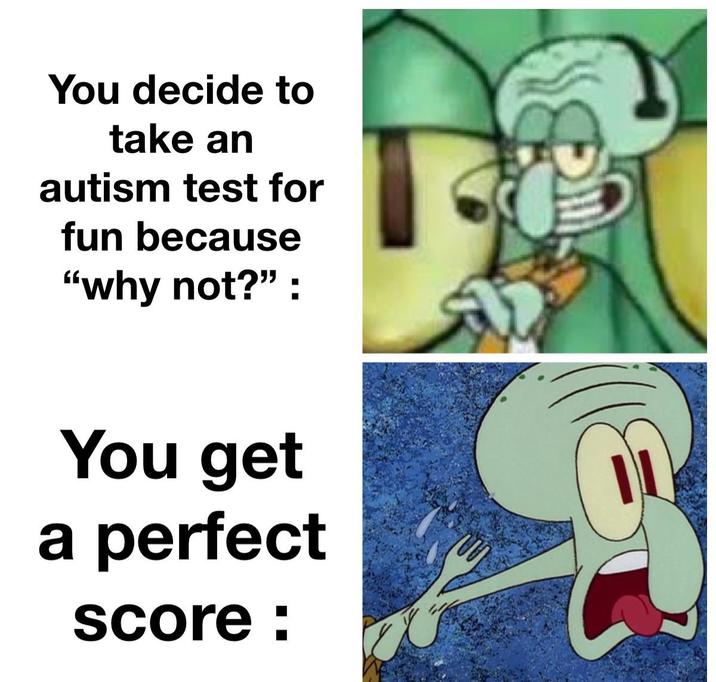 You decide to take an autism test for fun because "why not?" : You get a perfect score: