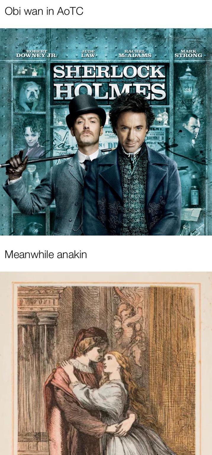 Obi wan in AoTC ROBERT DOWNEY JR. JUDE LAW RACHEL MCADAMS SHERLOCK HOLMES MARK STRONG 221 as Meanwhile anakin FULL MEN STRATFOR ASSEMBLY RI PUBLIC