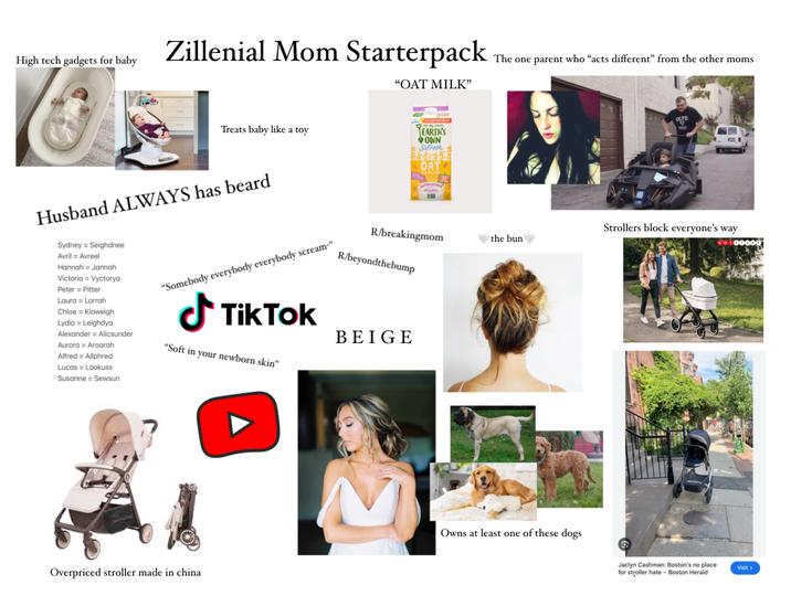 High tech gadgets for baby Zillenial Mom Starterpack The one parent who "acts different" from the other moms "OAT MILK" Treats baby like a toy EARTH'S OWN SoFresh OAT Husband ALWAYS has beard Sydney = Seighdnee Avril = Avreel Hannah = Jannah Victoria = Vyctorya Peter Pitter Laura Lorrah Chloe = Kloweigh R/breakingmom Strollers block everyone's way the bun "Somebody everybody everybody scream- R/beyondthebump Lydia = Leighdya Alexander = Alicsunder Aurora = Aroarah Alfred = Allphred Lucas = Lookuss Susanne = Sewsun TikTok "Soft in your newborn skin" BEIGE Owns at least one of these dogs Overpriced stroller made in china Jaclyn Cashman: Boston's no place Visit > for stroller hate-Boston Herald